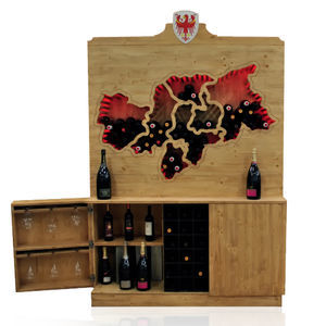 armadietto portabottiglie da appoggio