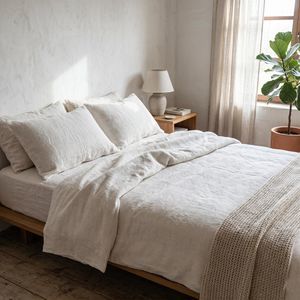 coordinato letto in lino