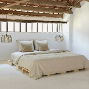 coordinato letto in lino