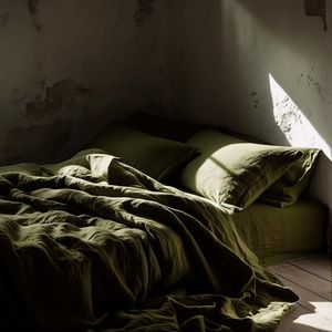 coordinato letto in lino