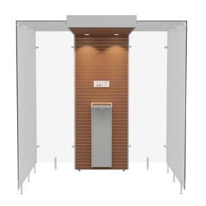 cabina fumatori con filtro