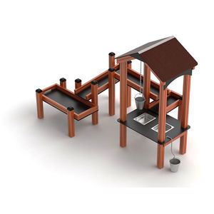 gioco con sabbia e acqua in legno
