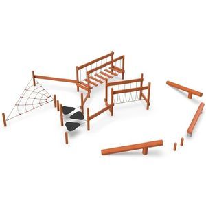 percorso a ostacoli per parco giochi