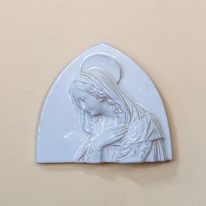 scultura in ceramica smaltata