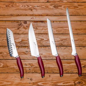 coltello da cucina con manico in plastica