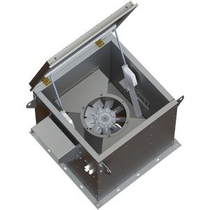 ventilatore con apertura motorizzata