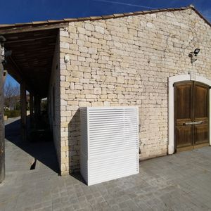 copri condizionatore in alluminio