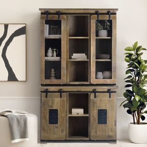 credenza con alzata contemporanea