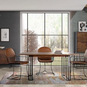 tavolo da pranzo design industriale