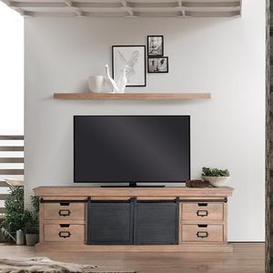 mobile porta TV design industriale 1