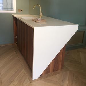 piano di lavoro in lava smaltata