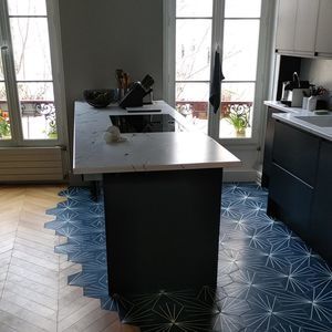 piano di lavoro in lava smaltata