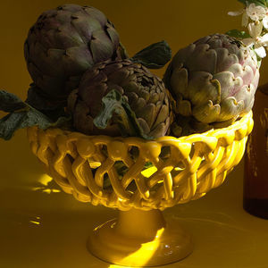 fruttiera in ceramica smaltata