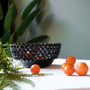 fruttiera in ceramica smaltata