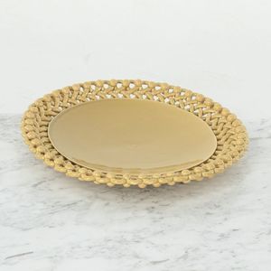 piatto da portata in ceramica smaltata