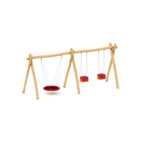 dondolo da giardino in legno