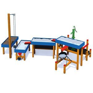 gioco con sabbia e acqua in legno
