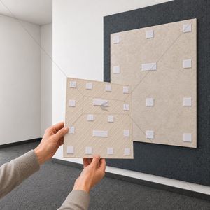 sistema di fissaggio per espositori per piastrelle 1