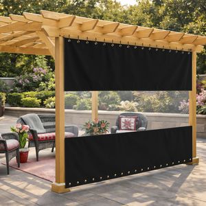 tenda con occhielli