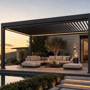 pergola addossata