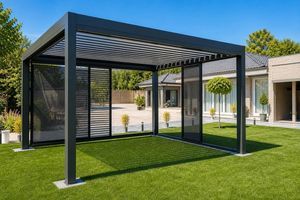 pergola addossata