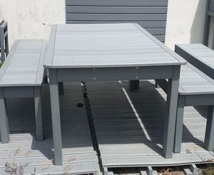 set tavolo e panca contemporaneo