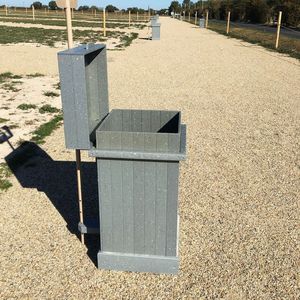 portarifiuti in metallo