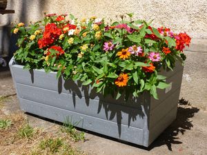 fioriera in plastica riciclata