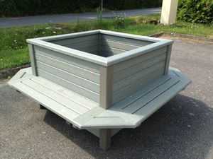 fioriera in plastica riciclata