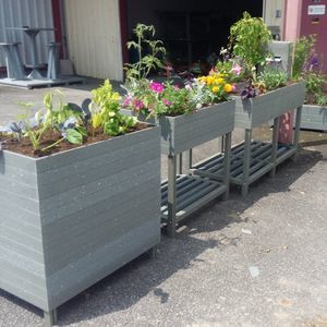 fioriera per orto in plastica riciclata