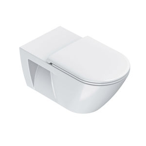 WC sospeso / in ceramica / senza brida / per disabili