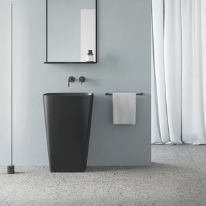 lavabo da terra / rettangolare / in ceramica / moderno