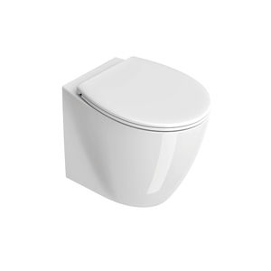 WC filomuro / in ceramica / senza brida