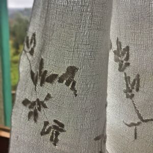 tendina voile a fiori