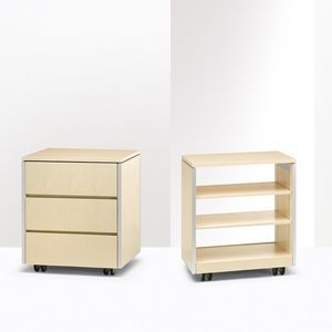 cassettiera per ufficio in alluminio