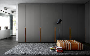 armadio moderno / in legno / in legno laccato / con ante battenti