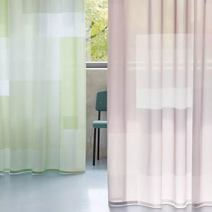 tendina voile con motivi geometrici