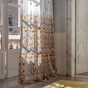tendina voile a fiori