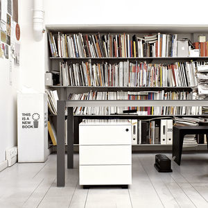 cassettiera per ufficio in alluminio