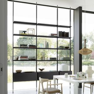 sistema di scaffali pavimento-soffitto