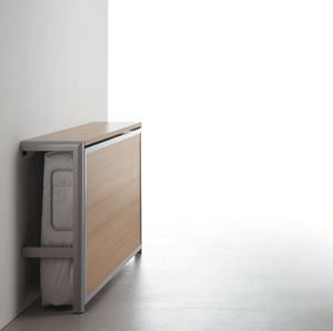letto a scomparsa / singolo / moderno / in legno tinto