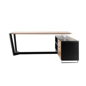 scrivania in legno / in acciaio inox / moderna / contract