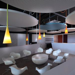 lampada a sospensione / moderna / in policarbonato / in termoplastica