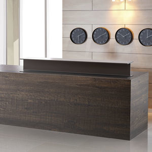 banco reception in legno