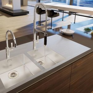 piano di lavoro in acciaio inox / da cucina