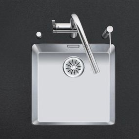 lavello a 1 vasca / in acciaio inox / quadrato