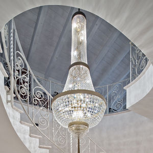 lampadario moderno / in cristallo / fatto a mano