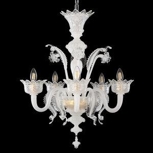 lampadario in stile / in vetro di Murano / fatto a mano / su misura