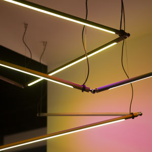 luce a sospensione / LED / lineare / in alluminio anodizzato