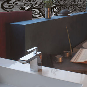 miscelatore per lavabo / in metallo cromato / da bagno / 1 foro